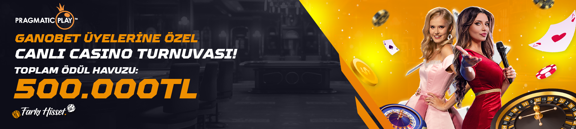 GANOBET ÜYELERİNE ÖZEL CANLI CASINO TURNUVASI!